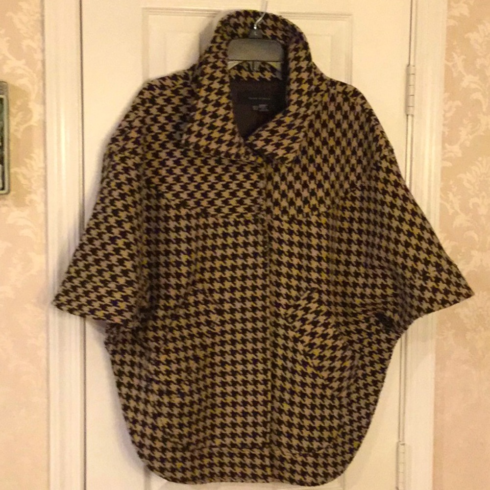 Zara Woman houndstooth Cape
